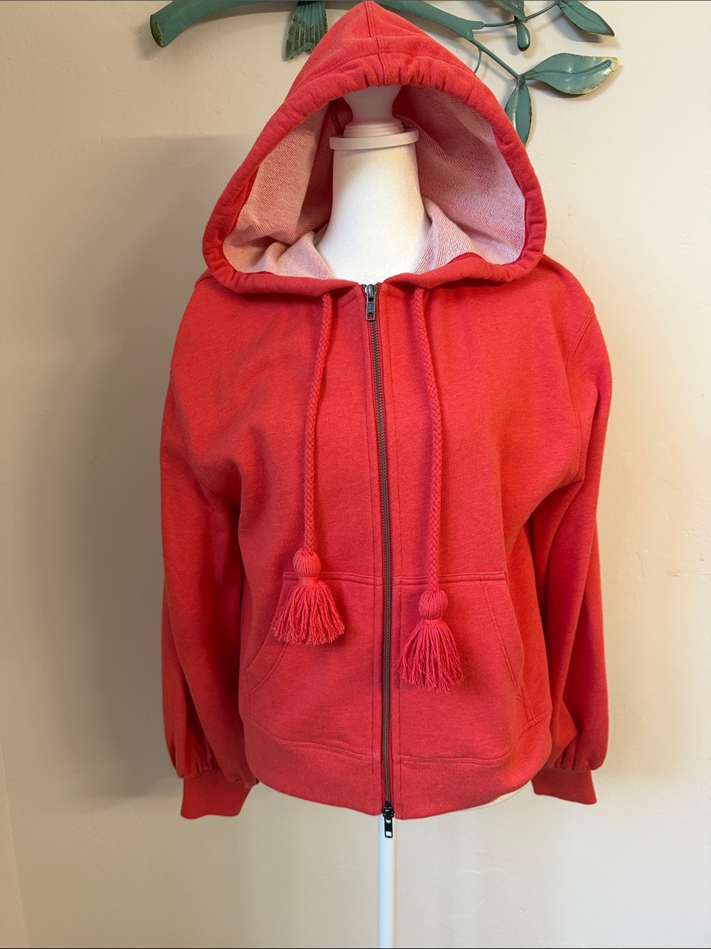 CAbi Deluxe Hoodie ( Style 5657) in Tangerine/Coral